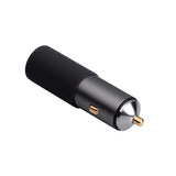 Akyga AK-CH-26 USB Ladegerät 100 W 1x USB-C®, 1x USB-A QC 3.0, USB PD 3.0 Grau KFZ, LKW GaN, Schnellladegerät Navigator, Tablet, Telefon, Mobiltelefon, Laptop, Netbook, Mobil computer, SmartWatch, Universel Anthracit Cigartænder Hurtig opladning Automatis