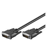Goobay 0.5m Dual Link DVI-D Cable DVI kabel 0,5 m Sort