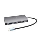 i-tec Metal C31NANOVGA100 dockingstation Ledningsført USB 3.2 Gen 1 (3.1 Gen 1) Type-C Grå