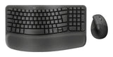 Logitech Wave Keys and Lift Combo tastatur Mus inkluderet Universel Bluetooth QWERTZ Tysk Grafit