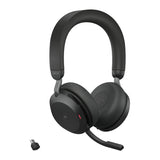 Jabra Evolve2 75 Headset Trådløs Kontor/Callcenter USB Type-C Bluetooth Opladningsstativ Sort