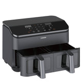 Cosori Dual Basket Chef Edition Dobbelt 8,5 L Enkeltstående 1750 W Varmluftsteger Sort, Sølv