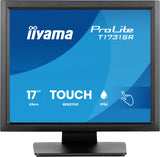 iiyama ProLite T1731SR-B2S computerskærm 43,2 cm (17") 1280 x 1024 pixel SXGA LCD Berøringsskærm Bord Sort