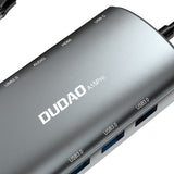 DUDAO A15PRO dockingstation Ledningsført USB 3.2 Gen 1 (3.1 Gen 1) Type-A + Type-C Grå