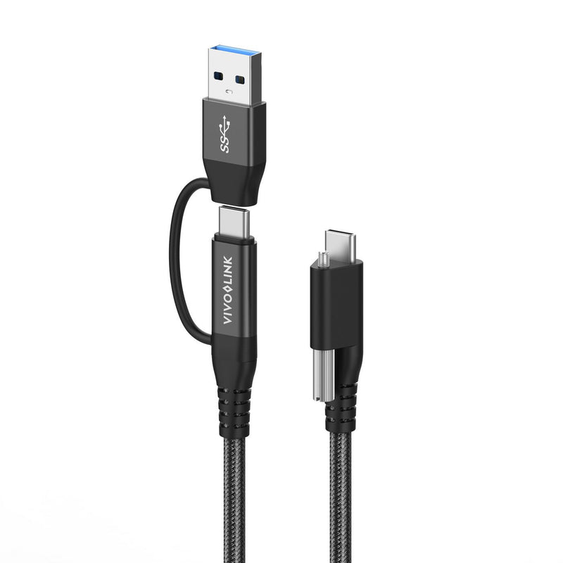 Vivolink PROUSBCMM1.5ADP USB-kabel USB 3.2 Gen 2 (3.1 Gen 2) 1,5 m USB C USB A/USB C Sort