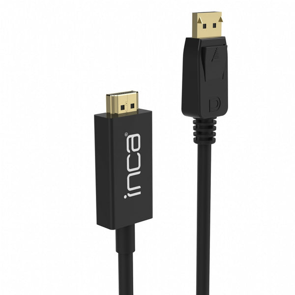 Inca IDPH-18T videokabel adapter 1,8 m DisplayPort HDMI Type A (Standard) Sort
