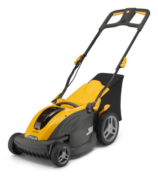 Stiga Combi 340e Kit Skubbe plæneklipper Batteri Sort, Gul