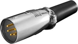 Goobay 11956 kabelsamler XLR (5-pin) Sort, Metallic