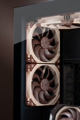 Noctua NF-A14X25 G2 PWM SX2-PP Computerkølesystem Computerkabinet Ventilator 14 cm Beige 2 stk