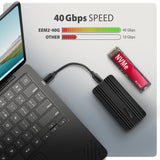 Axagon EEM2-40G drevkabinet SSD kabinet Sort M.2