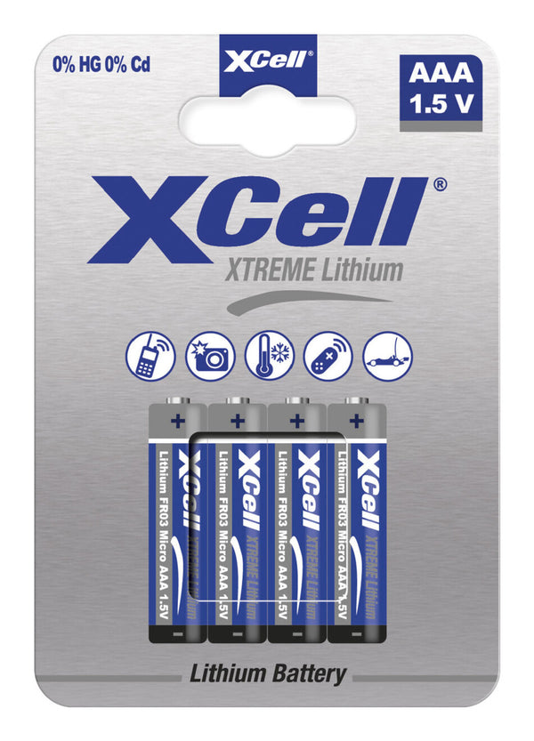 XCell 145874 husholdningsbatteri Genopladeligt batteri AAA Lithium
