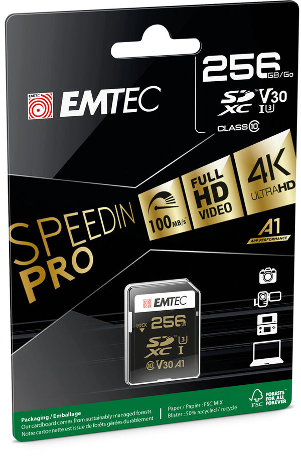 Emtec ECMSD256GXC10SP hukommelseskort 256 GB SDXC UHS-I Klasse 10