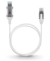Goobay 74377 kabel kønsskifter USB 3.0 type A RJ45 Hvid