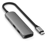 Satechi ST-P4SM interface hub USB Type-C 10000 Mbit/s Grå