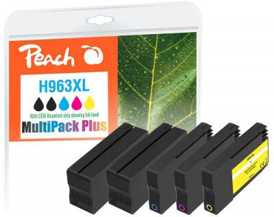 Peach PI300-1032 blækpatron 5 stk Kompatibel Højt (XL) udbytte Sort, Blå, Lyserød, Gul