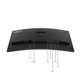 Lenovo ThinkVision T34WD-40 computerskærm 86,4 cm (34") 3440 x 1440 pixel Wide Quad HD LED Sort