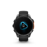 Garmin Fenix 8 3,56 cm (1.4") AMOLED 47 mm Digital 454 x 454 pixel Berøringsskærm Sort Wi-Fi GPS (satellit)