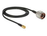 DeLOCK 88940 koaxial kabel CFD200 2 m RP-SMA Sort