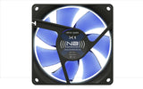 Blacknoise X-1 Computerkabinet Ventilator 8 cm Sort, Blå