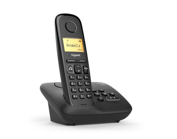 Gigaset A270A Analog/DECT-telefon Nummervisning Sort