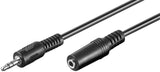 Goobay 50090 lydkabel 5 m 3.5mm Sort