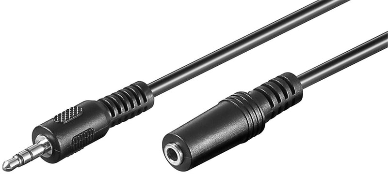 Goobay 50090 lydkabel 5 m 3.5mm Sort