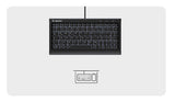 KeySonic KSK-3011ELC (DE) tastatur Hjem USB QWERTZ Tysk Sort