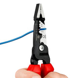 Knipex 13 72 200 ME kabelstripper Sort, Blå, Rød, Rustfrit stål