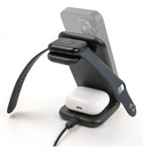 DeLOCK 66941 oplader til mobil enhed Hovedtelefoner, Smartphone, SmartWatch Sort USB Trådløs opladning Hurtig opladning Indendørs