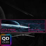 MSI MPG 491CQPDE QD-OLED computerskærm 124,5 cm (49") 5120 x 1440 pixel Dual QHD Sort