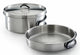 Campingaz Topf-Set Trekking Kit 3-teilig edelstahl 1 Topf+ 1 Deckel+ 1 camping bordsæt Rustfrit stål