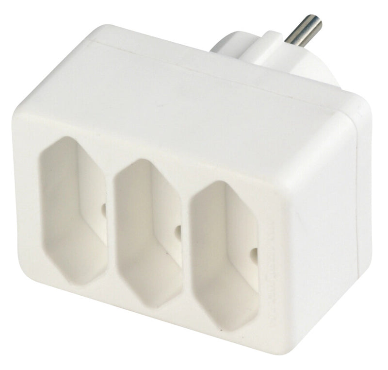 REV 0512730777 strømstik adapter Type F Type C (eurostik) Hvid