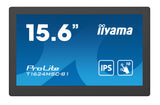 iiyama T1624MSC-B1 computerskærm 39,6 cm (15.6") 1920 x 1080 pixel Fuld HD LED Berøringsskærm Sort