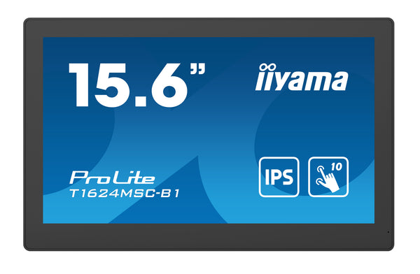 iiyama T1624MSC-B1 computerskærm 39,6 cm (15.6") 1920 x 1080 pixel Fuld HD LED Berøringsskærm Sort