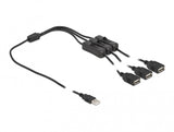 DeLOCK 86804 el-ledning Sort 1 m USB A