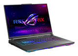ASUS ROG Strix G16 G614PR-RV003W AMD Ryzen™ 9 8940HX Laptop 40,6 cm (16") WUXGA 32 GB DDR5-SDRAM 1 TB SSD NVIDIA GeForce RTX 5070 Ti Wi-Fi 6E (802.11ax) Windows 11 Home Sort, Grå QWERTZ Tysk