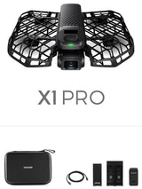 HOVERAir X1 Pro Basic Combo 4 rotorer Quadrokopter 12 MP 3840 x 2160 pixel 1920 mAh Sort