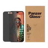 PanzerGlass ® Privacy Skærmbeskyttelse iPhone 15 Pro Max | Ultra-Wide Fit m. EasyAligner | Bulk
