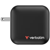 Verbatim Mini GaN Charger 100W Universel Sort Vekselstrøm Hurtig opladning Indendørs