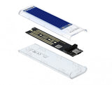 DeLOCK 42620 drevkabinet SSD kabinet Blå M.2