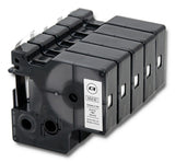 Qoltec 50232 etiketbånd Sort på hvid D1