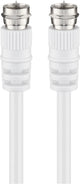 Goobay 11725 koaxial kabel 3C-2V 5 m Koaksial Hvid