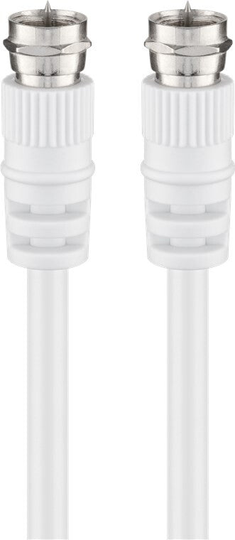 Goobay 11725 koaxial kabel 3C-2V 5 m Koaksial Hvid