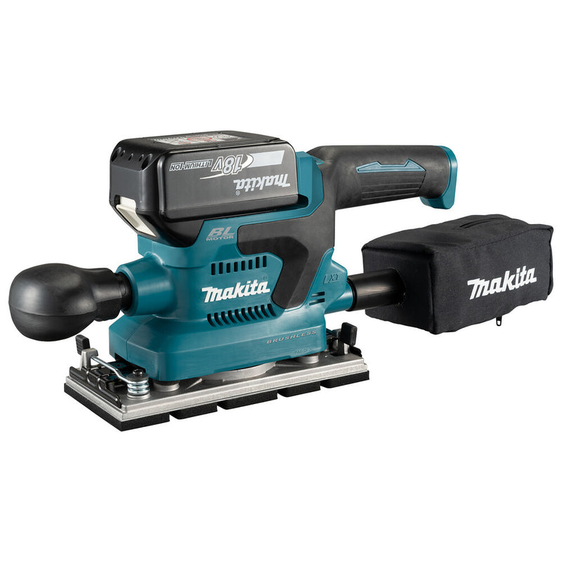 Makita DBO382Z transportabel slibemaskine Rystepudser 12000 rpm Sort, Turkis 200 W