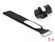 DeLOCK 19608 kabelorganisator Universel Kabelbinder beslag Sort 5 stk