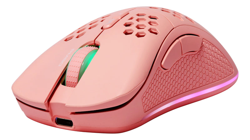 Deltaco Gaming GAM-120-P mus Spil Højre hånd RF Wireless + Bluetooth + USB Type-C Laser 4800 dpi