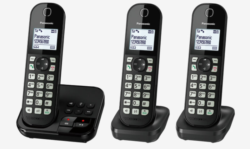 Panasonic KX-TGC 463GB DECT telefon Nummervisning Sort