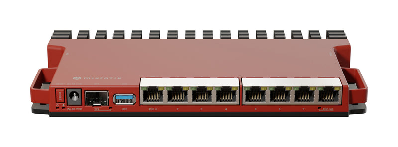 Mikrotik L009UiGS-RM kabelforbundet router 2.5 Gigabit Ethernet, Gigabit Ethernet Rød
