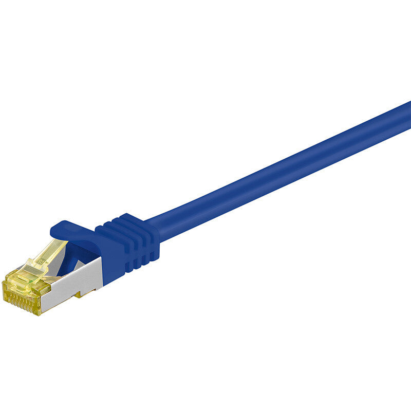 Goobay RJ-45 CAT7 1m netværkskabel Blå S/FTP (S-STP)