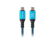 Lanberg CA-CMCM-44CU-0005-BK USB-kabel USB4 Gen 2x2 0,5 m USB C 40 Gbit/sek. 240 W Sort, Blå